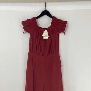 Lost + Wander Off the Shoulder Jumpsuit Size M NEW